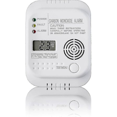 Kulmonoxiddetektor, Batteridrevet, Gasdetektor Med Display Og Temperaturmåler - Fremragende