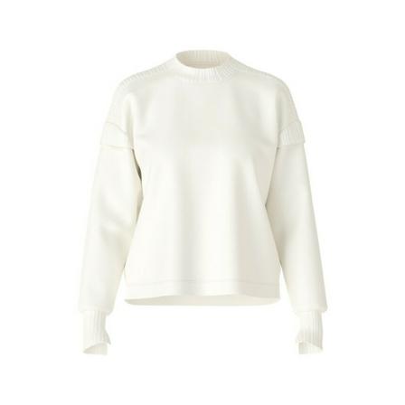 Marc Cain Sweatshirt Rethink Together , Wit , Dames , Maat: 2XL