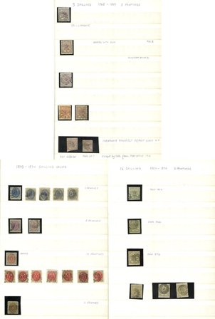 Danmark til 1875 - Samling i 1 insticksbok - Stemplet