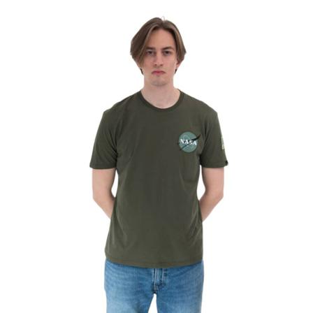 Alpha Industries, Koszulka Space 176507 257 Zielony, Mężczyzna, Rozmiar: L