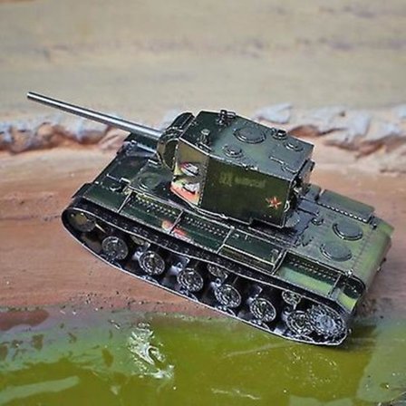 3d Metal Puzzle Gjør-det-selv-manual Famous Tank Military Series Tiger Tanks T-34 Js-2 M1a1 Tank Model Sette sammen Jigsaw Puzzle