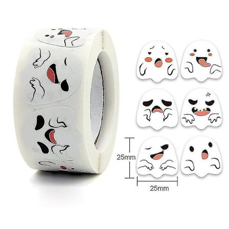 2x500 st Julspöken Rullande Klistermärken Godis Kuvert Present Dekorativa Etiketter