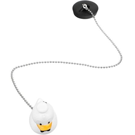 Bath Plug with Chain and Anchor Pendant for Bathroom