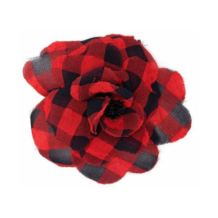 Philosophy di Lorenzo Serafini Gingam floral broch Rød, Dame Medaljoner, Størrelse: ONE Size