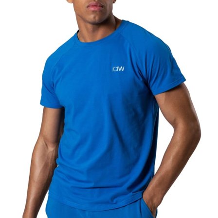 ICANIWILL Men's Essential Tee Men short-sleeved sweaters Blue L