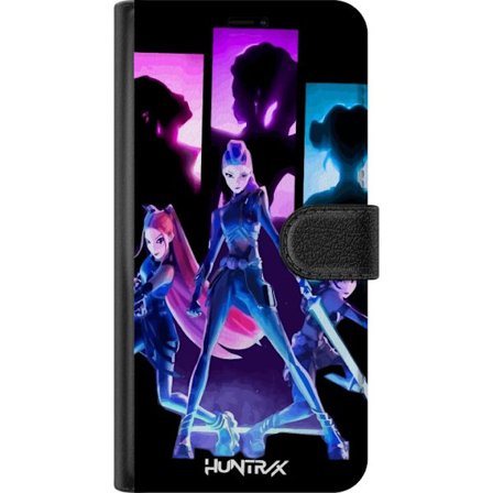 Kompatibelt Lommeboketui til Xiaomi Xiaomi Redmi Note 14 Pro+ Futuristisk jente gruppe illustrasjon med neonlys og sterke farger i sci-fi estetikk