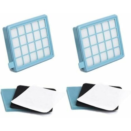 Sats med 2 filterkit till Philips PowerPro Active och PowerPro Compact dammsugare (alternativ till FC8058 01)
