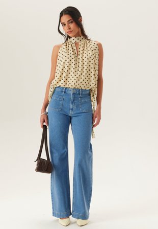 BUBBLEROOM-Front Pocket Jeans-46