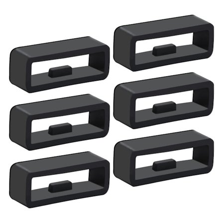 6-pak, urremringe, silikone urremme, stående ringe, urremringe, remholdere, silikone erstatnings urremringe