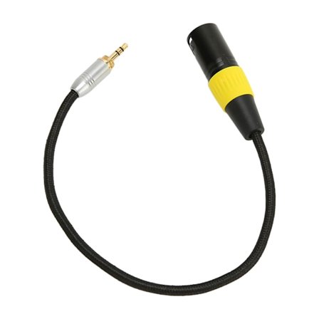 3,5 mm:n uros-XLR-kaapeli, hiljainen kullattu 3,5 mm:n - 3-nastainen XLR-sovitinkaapeli mikrofonimikserille, langaton mikrofoni