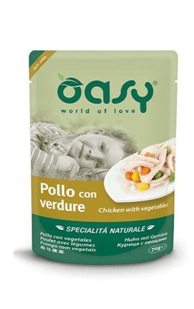 Oasy Specialità Naturale Gatto Pollo con Verdure 70g