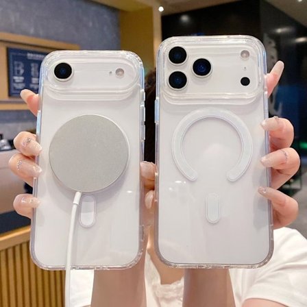 iPhone 17 Transparent Magnetiskt Skal | Stötsäkert Skal *Akryl magnetiskt skal* iPhone 17