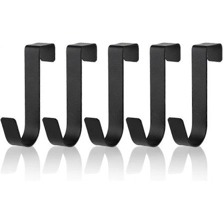 5 kpl pyyhekoukku ruostumattomasta teräksestä vedenpitävä suihkuoven yläpuolinen koukku kylpyhuoneen kehyksettömälle lasiovelle 0,82 tuumaa (2,1 cm) 