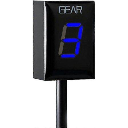 Växelindikator för Yamaha Motorcykel Vattentät LED-display ECU-kontakt (Blå)