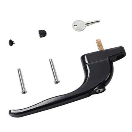 Vindushåndtak Dørhåndtak SORT 21MM