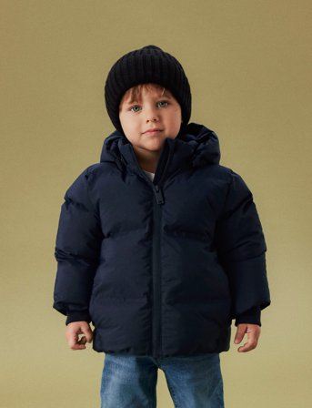 name it Nmnmusk Puffer Jacket Tb Noos - Navy - 104
