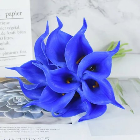 Falsk Blomst Kunstig Calla Lilje til Hjem Dekor Bryllup Brude Bukett Hjem Bord Blomst Bukett