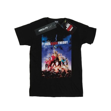 The Big Bang Theory T-shirt med karaktärsaffisch för män, XXL, svart