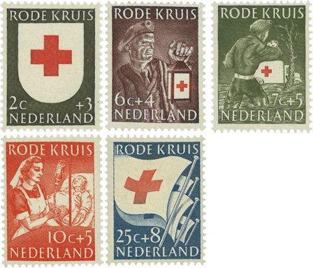 Holland 1953 - NVPH 607-611 - Postfrisk