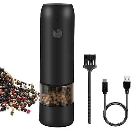 Sähköinen suola- ja pippurimylly, USB-ladattava, automaattinen toiminta