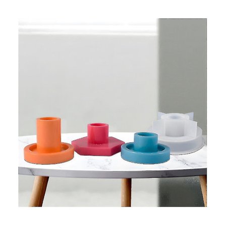 5 stk Silikonforme Lysestager, Støbningsform Lysestager, Lysestager Silikonform, diy Silic-yuhao