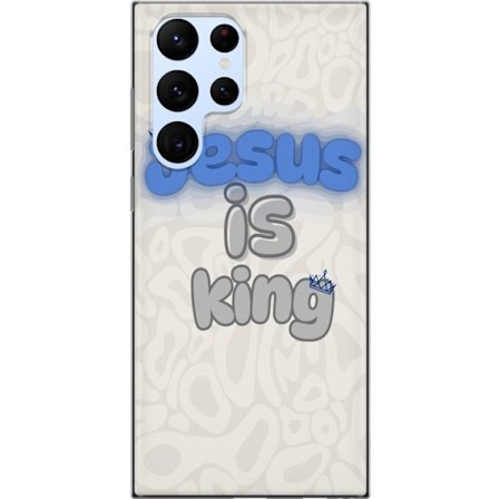 Yhteensopiva Puhelinkuori Samsung Samsung Galaxy S22 Ultra 5G Jeesus on kuningas