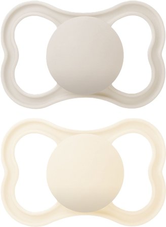 MAM Air Natural Rubber Sut 2 stk Neutral 6-16 mdr., Børn & Forældre, Sutter, Silikonesutter