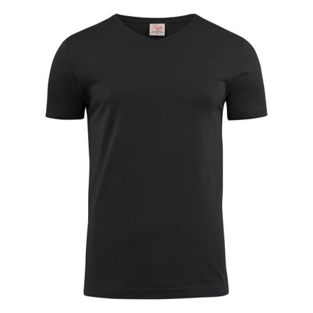 Printer Heavy V-neck T-shirt Sort Sort, Tøj