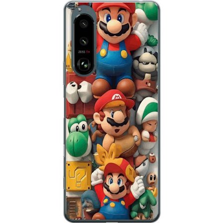 Kompatibelt Mobilskal till Sony Sony Xperia 5 III Super Mario Ikonisk Karaktärskollage