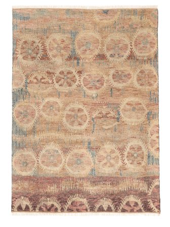 Anudada A Mano Usak Indo Alfombra 247X345 De Lana Marrón/Beige Grande