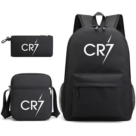 Cr7 Student Skolryggsäck Tredelat Set O