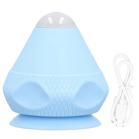 (Pow yeah!) Monterbar Massagebold Sugekop Vægmassageværktøj Vibration Opvarmet Rygmassage til Triggerpunkter Dybvæv Nakke Fascia Afslapning Blå