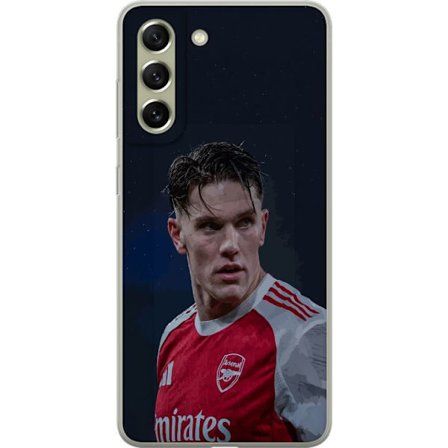 Kompatibel Mobilcover til Samsung Galaxy S21 FE 5G Pastelfarvet regnbue med hvide stjerner og blød farveovergang i drømmehimlens design