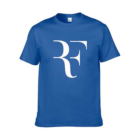 Federer Tennis kortärmad bomull T-shirt med rund hals