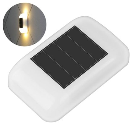 Solar Vägglampa Väggtvätt Lampa VARMT VIT