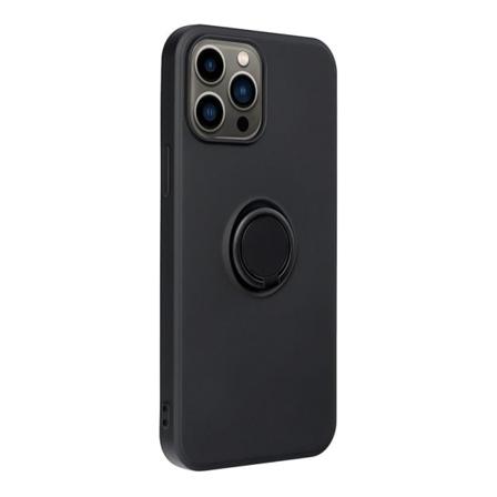 Iphone 14 Pro Max Skal Forcell Silikon Ring Svart
