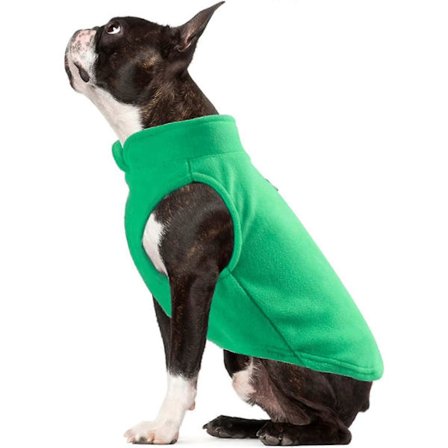 Vinterjacka för Hund med Varm Fleecefodring, Husdjurskläder med Selehål, Varm Fleecejacka för Hund för Kallt Väder