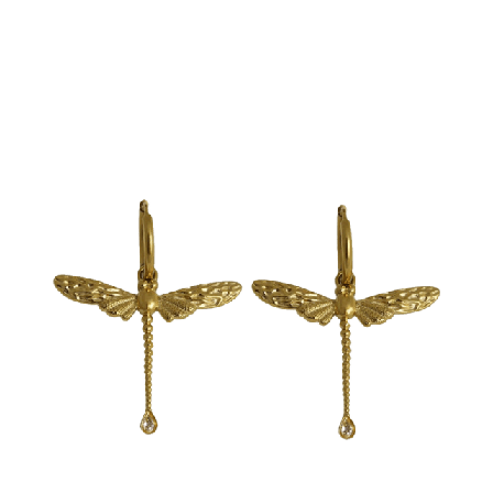 WOS BIG ELLIE EARRINGS GOLD Örhängen Dam Guld ONESIZE