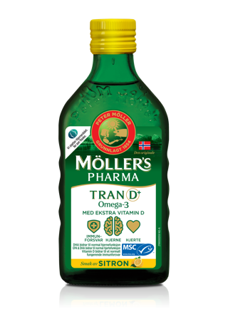 Møllers pharma tran D+ sitronsmak, Mikstur