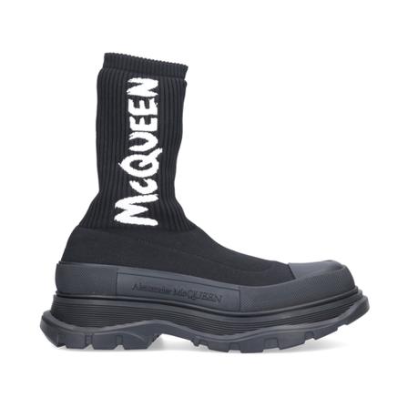 Alexander McQueen, Winter Boots Zwart, Heren, Maat:45 EU