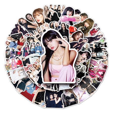 50 stk Blackpink Klistremerker Datamaskin Dekal For Bærbar PC Vannflasker Skateboard Graffiti Lappe