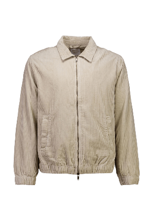 Lindbergh Corduroy zip Jacket Jackor Herr Grå S