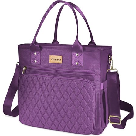 Stor dame lunsjveske for arbeid isolert/isolert voksen lunsjboks for kvinner/holdbar nylon termisk lunsjveske for kvinner/lekkasjesikker kjøler 