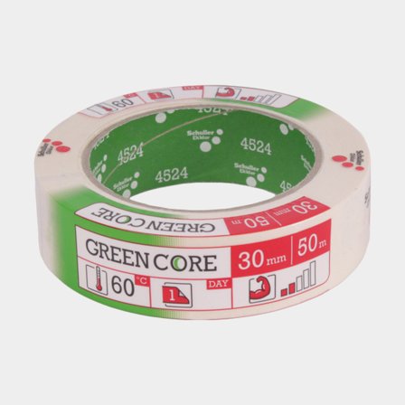 Afplaktape Schuller Green Core, 50 mm x 50 meter