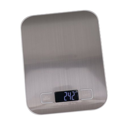 Ruostumattomasta teräksestä valmistettu keittiövaaka 1 g - 5 kg LCD-näytöllä, paristokäyttöinen kahvin keittoon perhekahvilassa