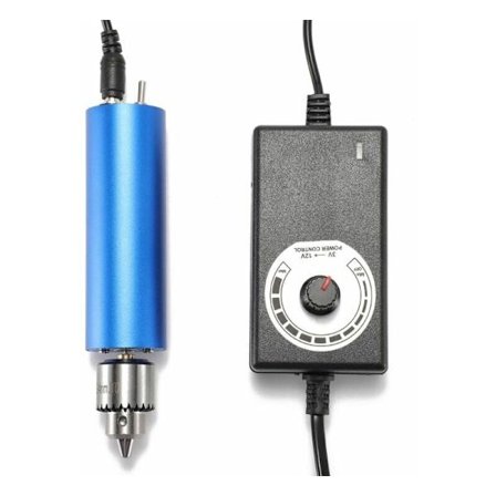 Steglös hastighetskontroll, bärbar mini metall elektrisk slipmaskin, multifunktionell blå Wenwan, liten elektrisk borr för polering och gravering