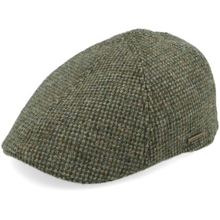 Stetson - Grön flatcap Keps - Texas Wool Olive Flat Cap @ Hatstore