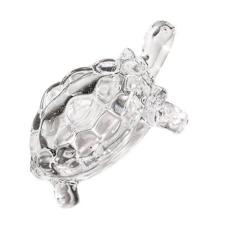 1 stk Glass Crystal Turtle Ornament Feng Shui Fortune Adornment Crystal Crafts