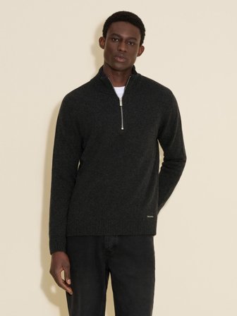 Lambswool Half Zip Turtle