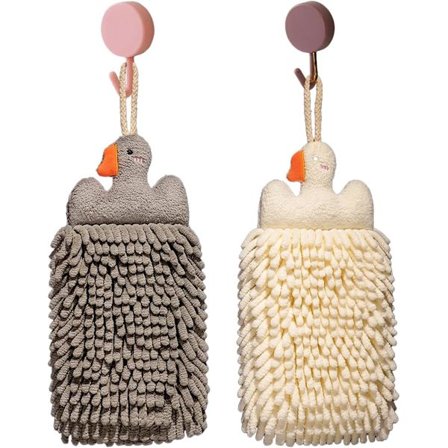 2 stk Tykt Håndkle for Tørking - Ultraabsorberende, Rent & Mykt, Gjenbrukbart Bomullshåndkle for Bad, Kjøkken & Daglig Bruk